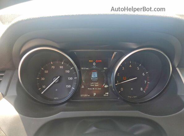 SALVP2BGXHH172369 2017 LAND ROVER RANGE Black Widok zestawu wskaźników