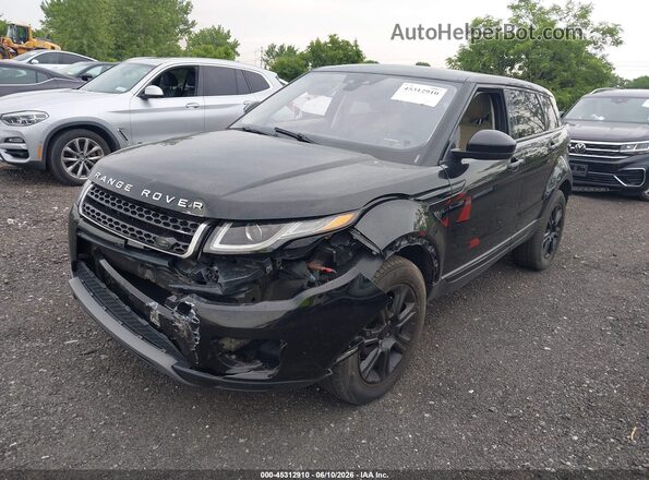 SALVP2RXXJH323447 2018 LAND ROVER RANGE ROVER EVOQUE Black Przód lewy