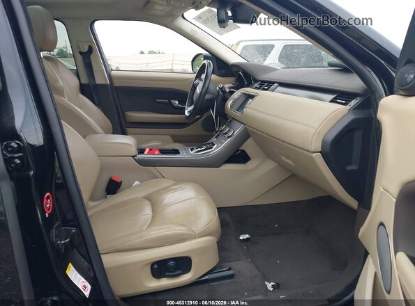 SALVP2RXXJH323447 2018 LAND ROVER RANGE ROVER EVOQUE Black Widok wnętrza z przodu