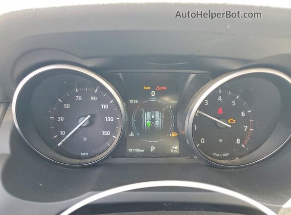 SALVR2BG2GH147491 2016 LAND ROVER RANGE Black Widok zestawu wskaźników