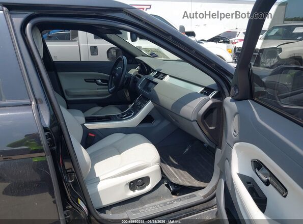 SALVR2BG7HH235552 2017 LAND ROVER RANGE ROVER EVOQUE Black წინა სალონის ხედი