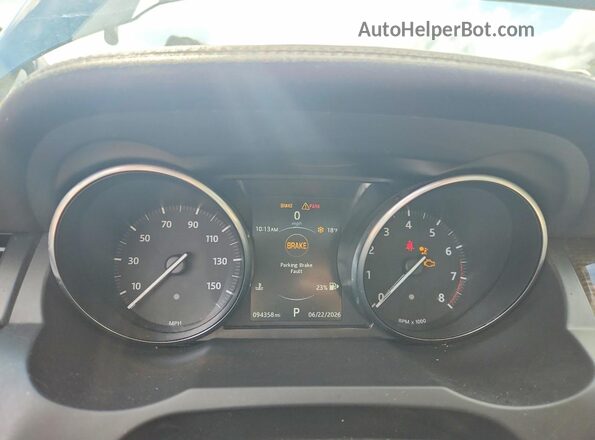 SALVR2BG9HH214511 2017 LAND ROVER RANGE Black Սարքավորումների վահանակի տեսք