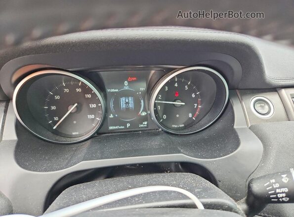 SALVR2RX4JH272232 2018 LAND ROVER RANGE Black ხელსაწყოთა პანელის ხედი