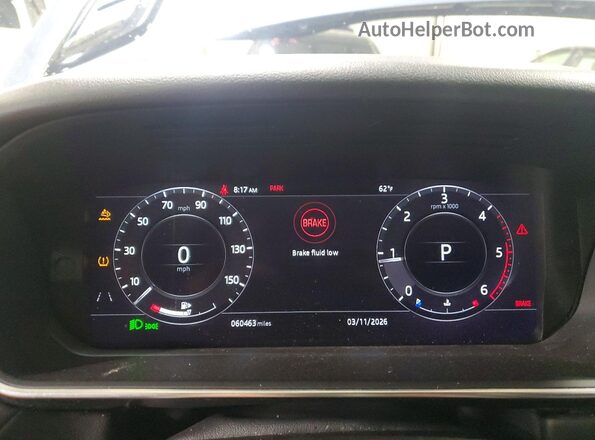 SALWG2RK7JA697287 2018 LAND ROVER RANGE Blue ხელსაწყოთა პანელის ხედი