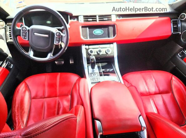 SALWR2EF3GA589583 2016 LAND ROVER RANGE Black Առջևի վահանակի տեսք