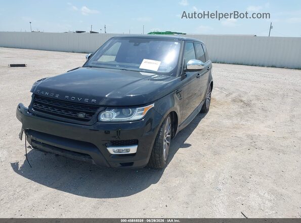 SALWR2EF5GA106434 2016 LAND ROVER RANGE ROVER SPORT Black Առջևի ձախ երեք քառորդ տեսարան