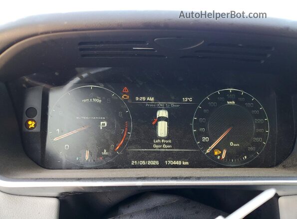 SALWR2EF5GA587785 2016 LAND ROVER RANGE Black Instrument cluster view