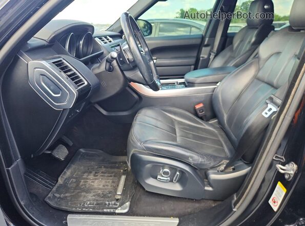 SALWR2EFXGA580038 2016 LAND ROVER RANGE Black Widok wnętrza z przodu