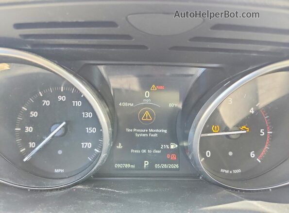 SALWR2FK9HA151180 2017 LAND ROVER RANGE Белый Вид щитка приборов
