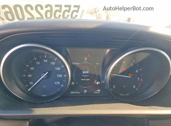 SALWR2PF1GA117315 2016 LAND ROVER RANGE Black ხელსაწყოთა პანელის ხედი