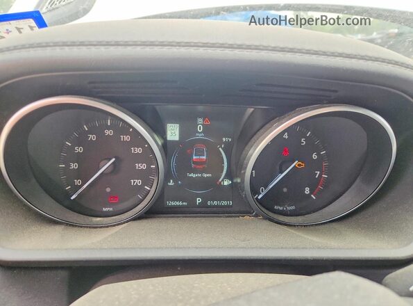 SALWR2PF9GA121886 2016 LAND ROVER RANGE White Instrument cluster view