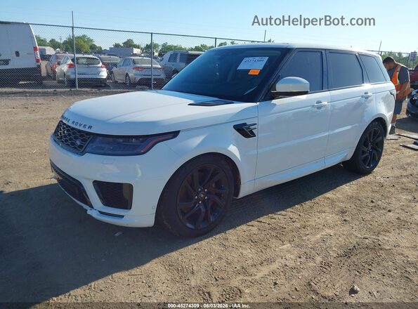 SALWR2RE3KA855016 2019 LAND ROVER RANGE ROVER SPORT White Առջևի ձախ երեք քառորդ տեսարան