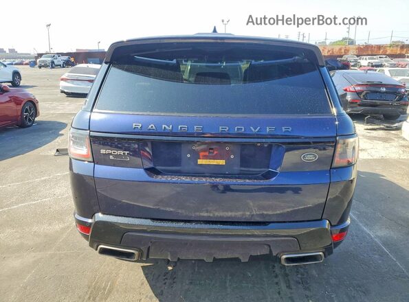 SALWR2RE6KA838274 2019 LAND ROVER RANGE Blue უკანა ხედი