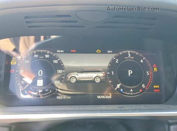 SALWR2RK6JA185546 2018 LAND ROVER RANGE Black Widok zestawu wskaźników