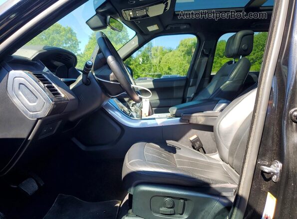 SALWR2RK6JA185546 2018 LAND ROVER RANGE Black Widok wnętrza z przodu