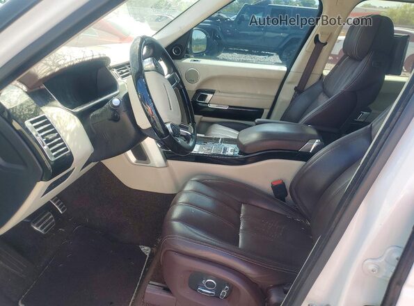 SALWR2RKXJA194119 2018 LAND ROVER RANGE White Front interior view