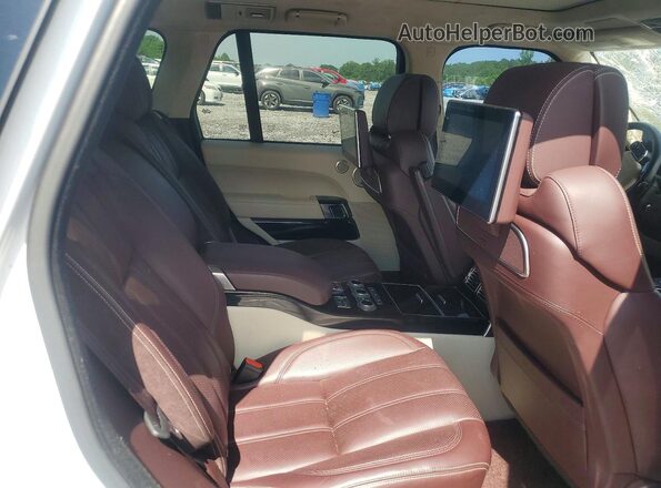 SALWR2RKXJA194119 2018 LAND ROVER RANGE White Rear seats view