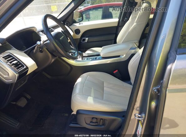 SALWR2RUXKA864349 2019 LAND ROVER RANGE ROVER SPORT Gray Widok wnętrza z przodu