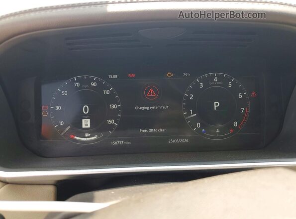 SALWR2RV0JA192471 2018 LAND ROVER RANGE White Սարքավորումների վահանակի տեսք