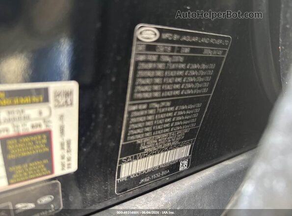 SALWR2RV2KA824663 2019 LAND ROVER RANGE ROVER SPORT Black Vista del compartimento del motor