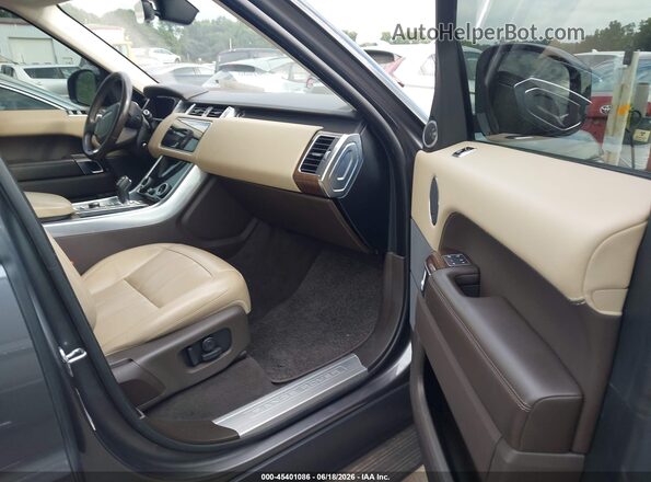 SALWR2RV6KA845693 2019 LAND ROVER RANGE ROVER SPORT Gray Widok wnętrza z przodu