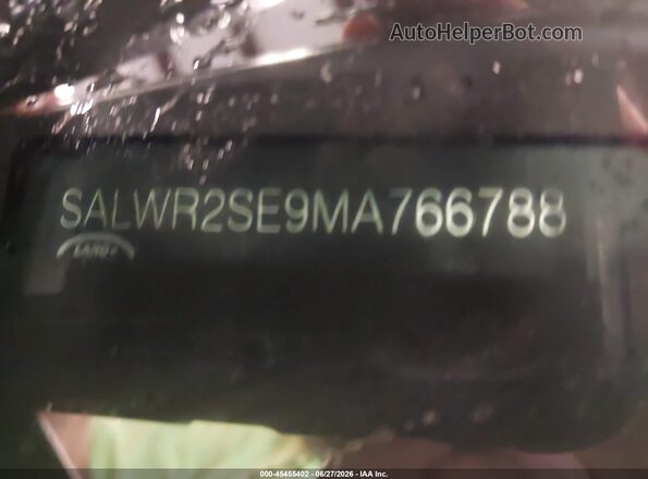 SALWR2SE9MA766788 2021 LAND ROVER RANGE ROVER SPORT Black Вид підкапотного простору