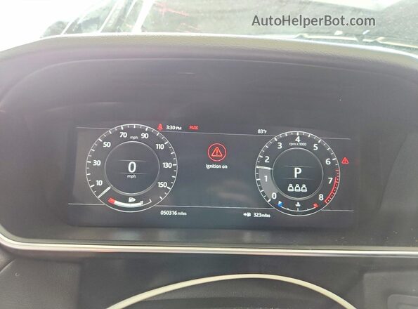SALWR2SU0NA216212 2022 LAND ROVER RANGE Black Սարքավորումների վահանակի տեսք