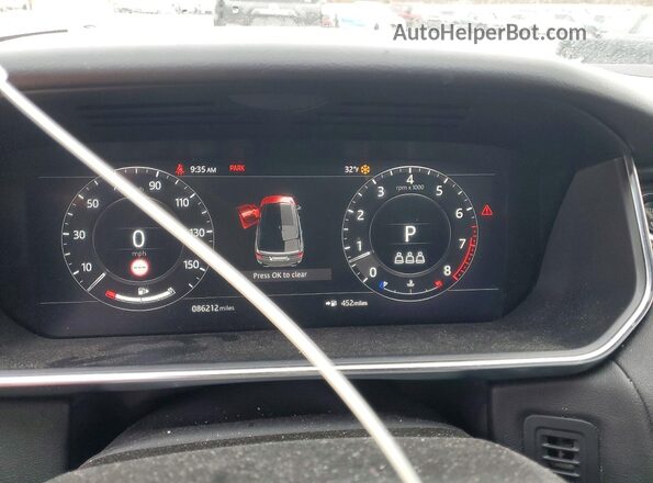 SALWR2SU1NA244777 2022 LAND ROVER RANGE Черный Вид щитка приборов