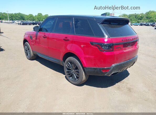 SALWR2SU2MA784377 2021 LAND ROVER RANGE ROVER SPORT Красный Задняя левая четверть