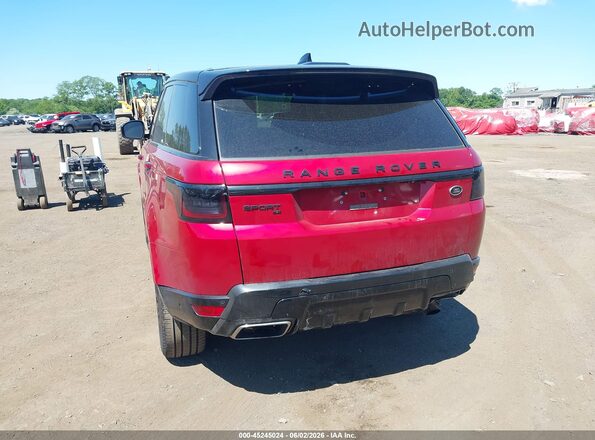 SALWR2SU2MA784377 2021 LAND ROVER RANGE ROVER SPORT Красный Вид спереди