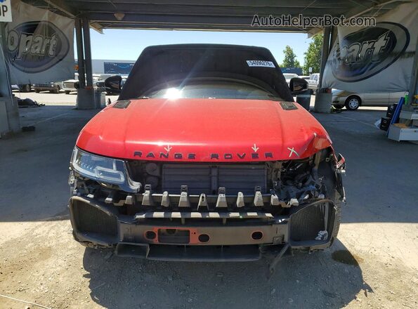 SALWR2SU3LA735087 2020 LAND ROVER RANGE Burgundy Вид спереду