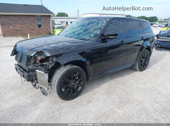 SALWR2SU4NA214513 2022 LAND ROVER RANGE ROVER SPORT Black Առջևի ձախ երեք քառորդ տեսարան