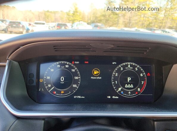 SALWR2SU5MA795969 2021 LAND ROVER RANGE Red Instrument cluster view