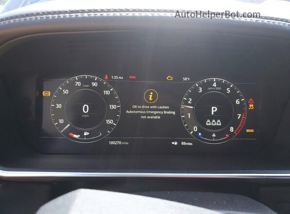 SALWR2SU6LA887445 2020 LAND ROVER RANGE Black 