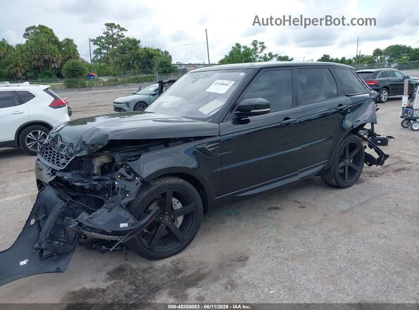 SALWR2SUXMA782618 2021 LAND ROVER RANGE ROVER SPORT Black Առջևի ձախ երեք քառորդ տեսարան