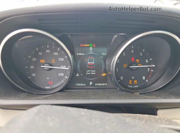 SALWR2VF5GA649346 2016 LAND ROVER RANGE White Вид щитка приладів