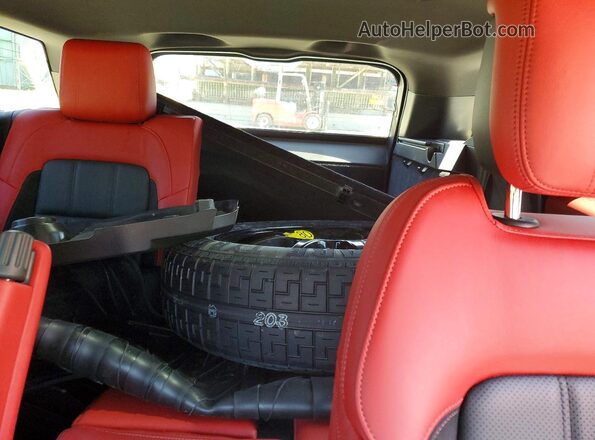 SALWS2RU0NA210372 2022 LAND ROVER RANGE Black Rear seats view