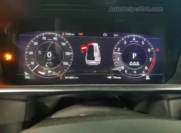 SALWS2RU3LA739828 2020 LAND ROVER RANGE Black Instrument cluster view