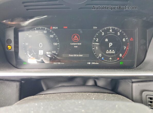 SALWS2RU5LA704305 2020 LAND ROVER RANGE Silver Սարքավորումների վահանակի տեսք