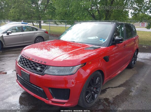 SALWS2RUXLA701528 2020 LAND ROVER RANGE ROVER SPORT Red Առջևի ձախ երեք քառորդ տեսարան