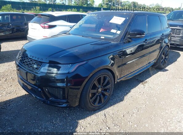 SALWS2RUXLA733332 2020 LAND ROVER RANGE ROVER SPORT Черный Передняя левая четверть