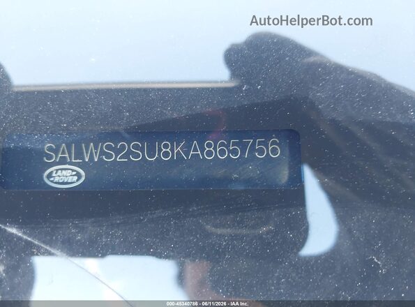 SALWS2SU8KA865756 2019 LAND ROVER RANGE ROVER SPORT Gray Widok komory silnika