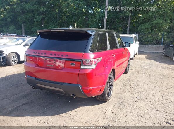 SALWV2FV6HA144659 2017 LAND ROVER RANGE ROVER SPORT Red Trasero derecho