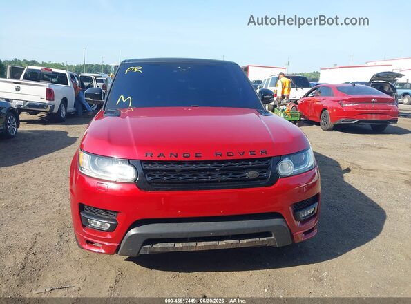 SALWV2FV6HA144659 2017 LAND ROVER RANGE ROVER SPORT Red Vista del cuadro de instrumentos