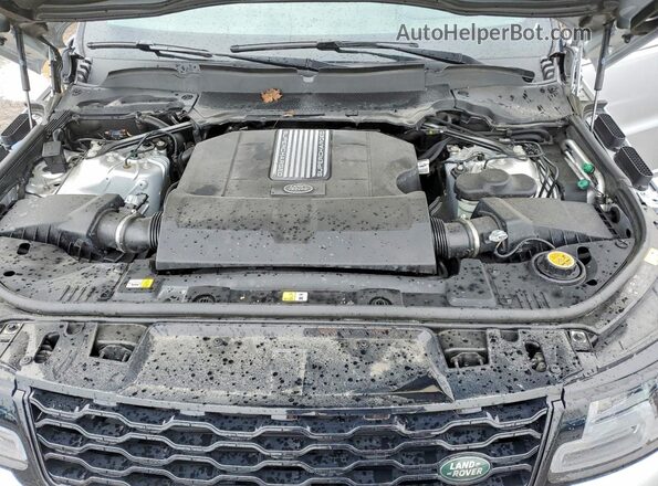 SALWV2REXKA827872 2019 LAND ROVER RANGE Silver Engine compartment view
