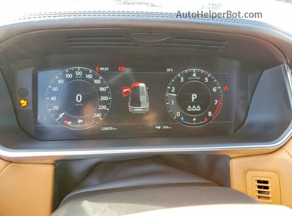 SALWV2SV1KA834462 2019 LAND ROVER RANGE Черный Вид щитка приборов