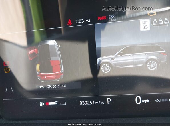SALWV2SV7KA847927 2019 LAND ROVER RANGE ROVER SPORT Черный 