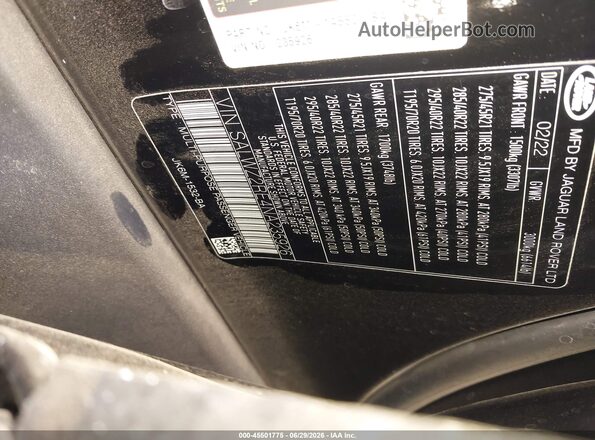 SALWZ2RE4NA235926 2022 LAND ROVER RANGE ROVER SPORT Black Вид підкапотного простору