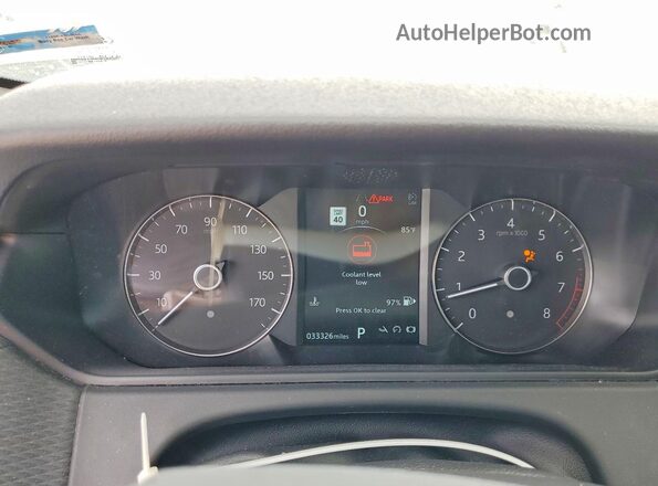 SALYB2EX8LA291563 2020 LAND ROVER RANGE White Vista del cuadro de instrumentos