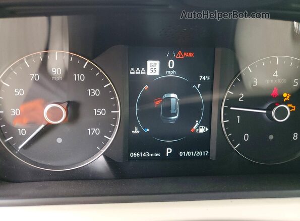 SALYB2EX9LA291572 2020 LAND ROVER RANGE White Widok zestawu wskaźników
